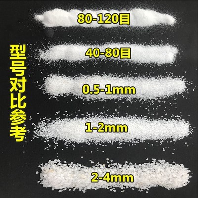 石英砂丙烯c肌理画材料细沙粉喷砂酒店灭烟灰缸造景装饰细过滤流