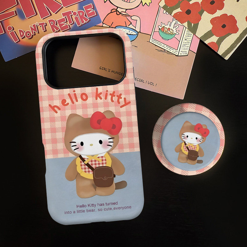 韩系格纹KT适用苹果17promax手机壳iphone16pro菲林磁吸支架个性华为P80小米15小众vivo防摔保护壳oppo卡通风,3C数码配件,手机保护套/壳,淘宝优惠券,粉丝福利购,淘宝优惠卷