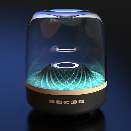 华强北哈曼同款桌面低音炮琉璃4代蓝牙音响GLASS黑金典藏音箱卡顿