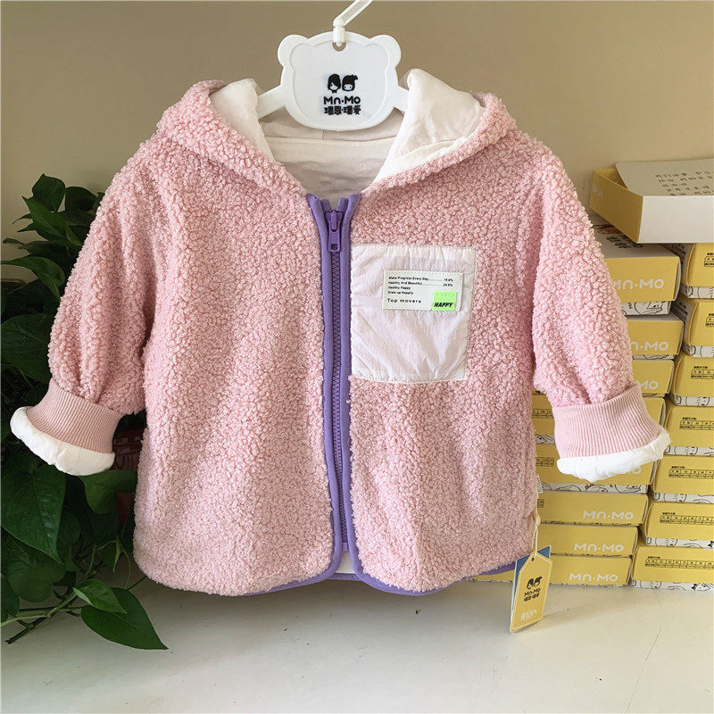 瑁恩瑁爱加厚冬款连帽棉服