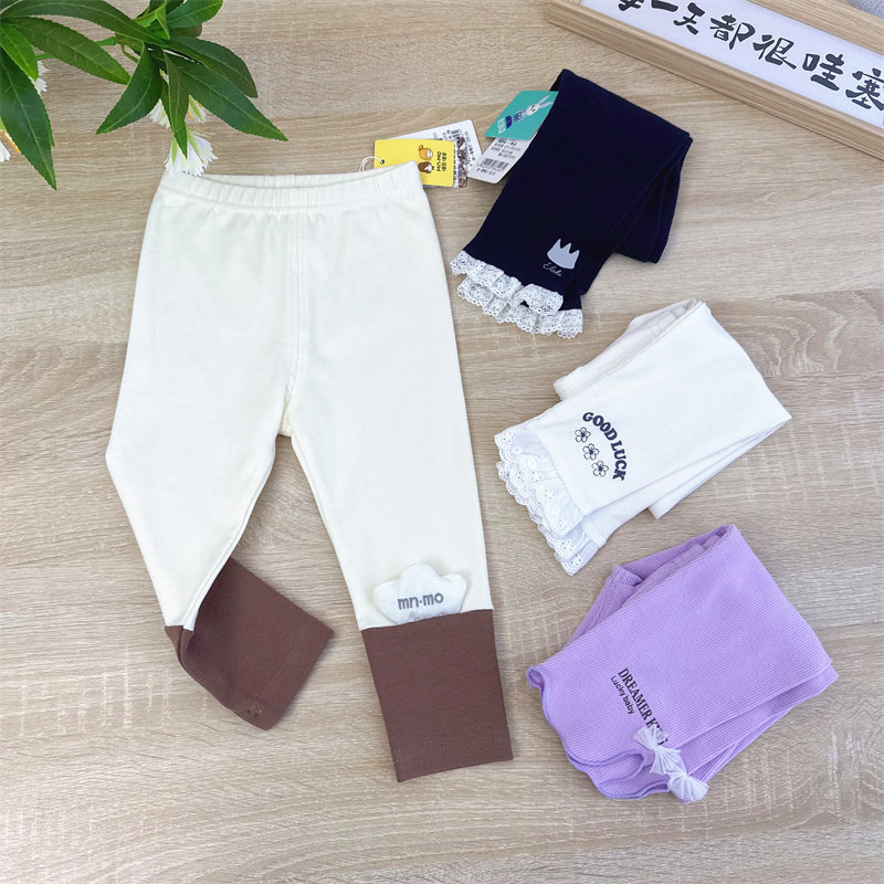 瑁恩瑁爱女童纯棉春款打底裤