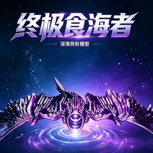 新品远古翼龙食海者大号30cm模型多关节可动深海巨獸3d模型玩具