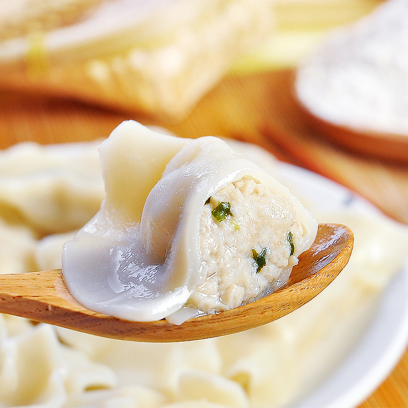 新货泰祥鲅鱼饺子速冻皮薄大馅儿童冷冻速食海鲜鱼肉水饺早餐