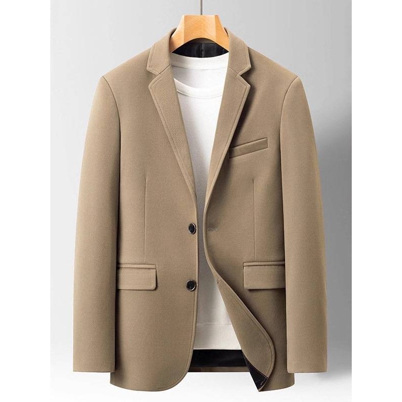 专柜品牌男士西装领西服2025年秋季新款男装中年商务休闲简约舒适