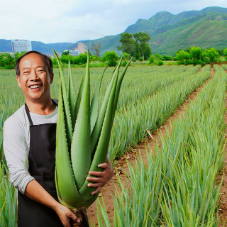 库拉索旋转芦荟盆栽植物灌肤美容院专用面膜洗面奶官方旗舰店正品