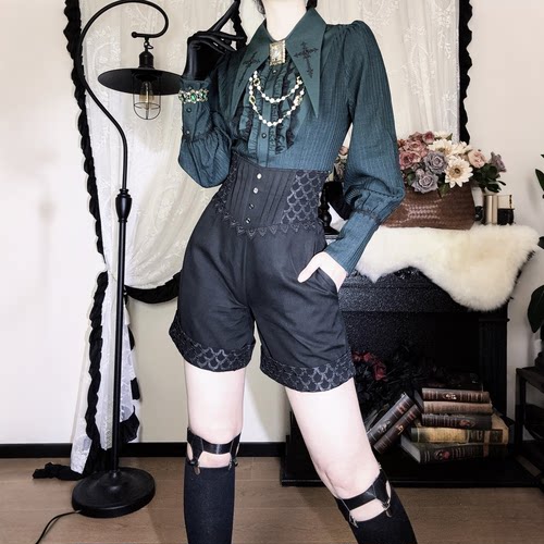 哥特风王子系lolita短裤