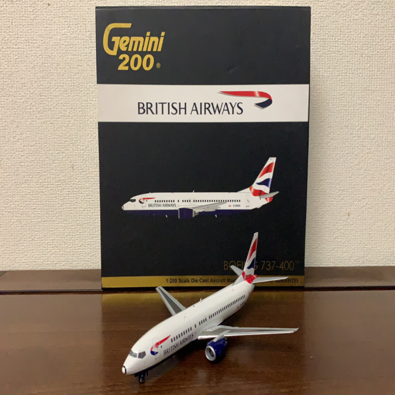 Gemini200 GJ1:200 英国航空 波音B737-400G-DOCE 客机模型  运