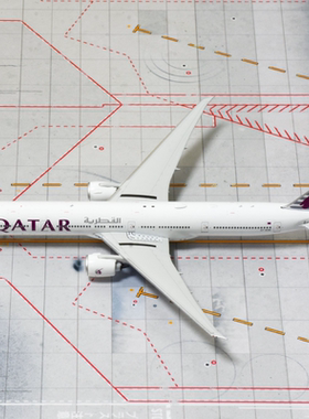PH1:400 卡塔尔航空B777-300ERA7-BOB 白色涂装全新盒藏无暇发货