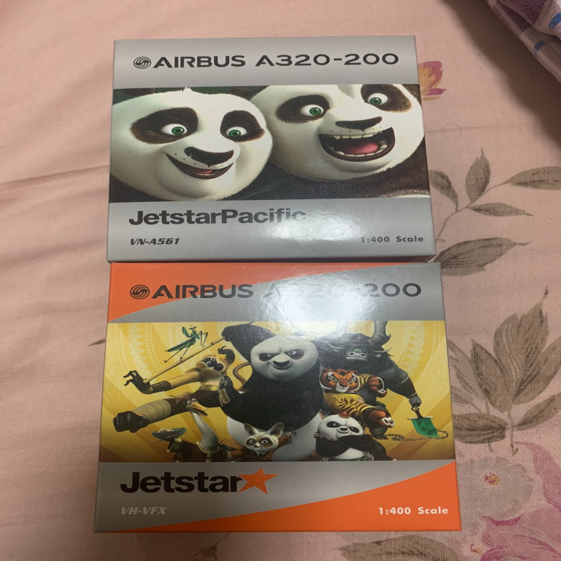 PHOENIX 1/400 PH 客机模型A320捷星航空功夫熊猫彩绘模型二手，