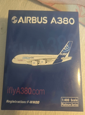 Phoenix 空客AirbusA380原厂涂装注册号：F-WWDD模型1：400绝版