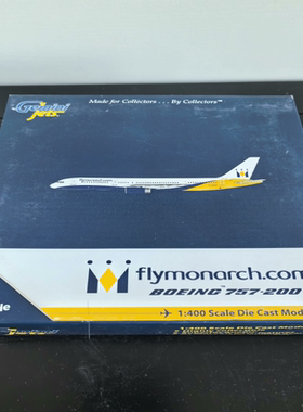 GJ Geminijets 1:400 飞机模型英国 Monarch Airlines 波音 B757-