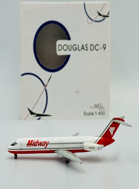 NET 中途岛航空 Midway Airlines DC-9-31N933ML 1/400 合金模型