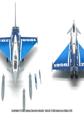 特价JC Wings 1/72  德国空军EF-2000 欧洲战斗机 台风战斗机 成