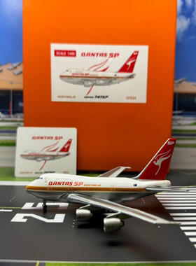 JC 澳洲航空 Qantas 747sp VH-EAA1/400 合金模型 成色如图 顺丰