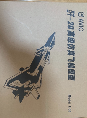 全新AVIC歼20战斗机1/60合金模型，高端稀有款，市面上基本都是1/