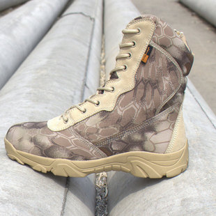 美军超轻新式 女 花色男靴蟒纹透气耐磨高帮战术靴轻便春秋作战训鞋