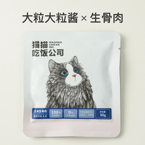 生骨肉湿粮发腮自制猫饭