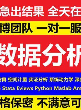 spss数据分析帮做代分析stata处理eviews实证医学问卷统计R代做