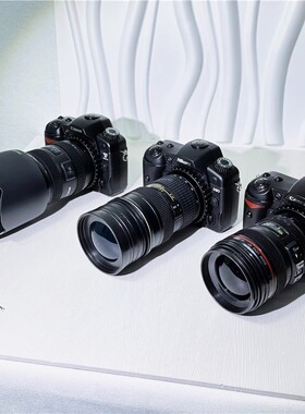 单反相机模型机佳能5DSR镜头摆件仿真摄影道具80D模具1:1玩具尼康