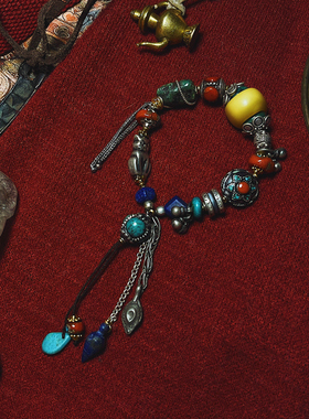 承李李原创设计风有机宝石手串