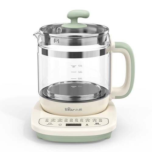 官方小熊养生壶YSH-D15T3 小型煮茶壶全自动加厚玻璃煮茶器家用多