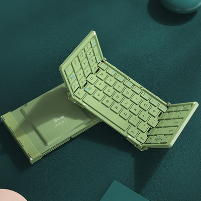 苹果三折叠华为可连手机蓝牙键盘