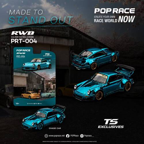 POPRACE RWB 930 蓝色电镀 PRT004 合金 1:64