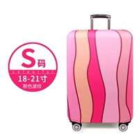 Розовый гофрированный чемодан размера S [двухслойное утолщение] 20-дюймовый чемодан
