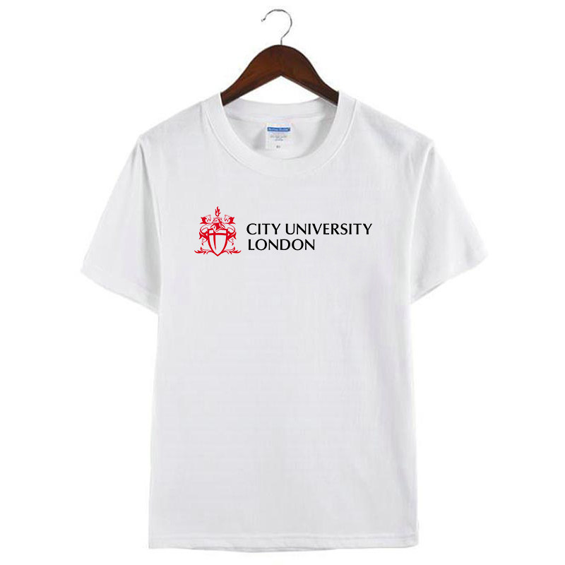 新款伦敦城市大学CITY周边定制纯棉纪念衫男女短袖半袖T恤衣服
