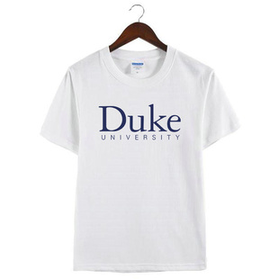 新款Duke University美国杜克大学周边短袖T恤纪念衫男女纯棉衣服