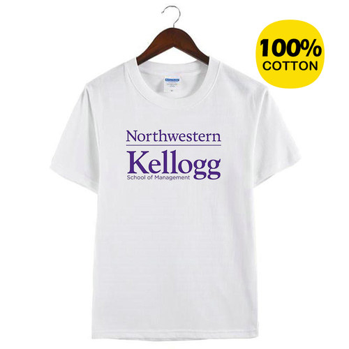 新款西北大学凯洛格商学院Kellogg周边纪念衫纯棉衣服短袖半袖T恤