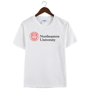新款Northeastern University美国东北大学纪念衫短袖半袖T恤衣服