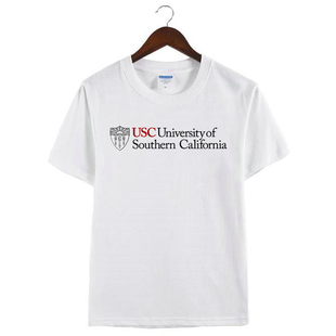 新款USC南加州大学南加大短袖美国名校定制纪念衫男女半袖T恤衣服