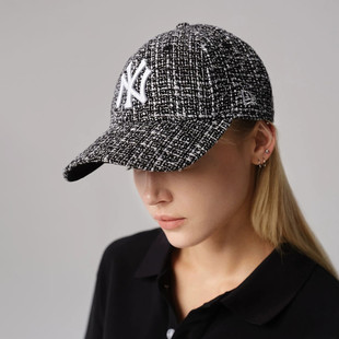 New Era纽亦华情侣棒球帽粉色针织休闲棒球帽子夏季遮阳60434980