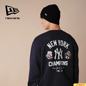 New Era纽亦华2025秋冬新款 MLB卫衣套头上衣保暖NY圆领14858064