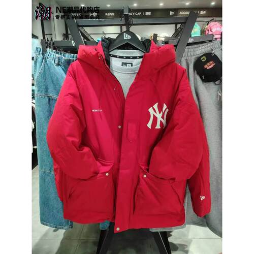 NewEra纽亦华MLB男女连帽羽绒服