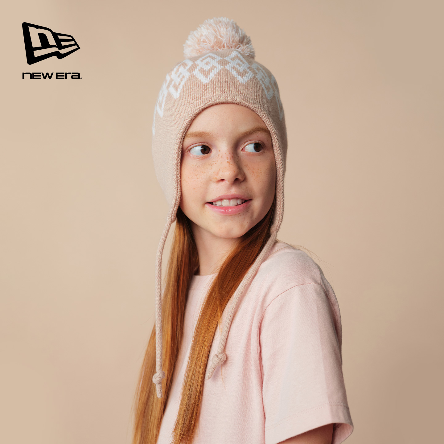 NewEra纽亦华儿童护耳针织帽