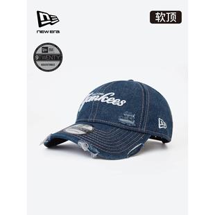New Era纽亦华2026新款MLB做旧字母棒球帽子920软顶牛仔60771839
