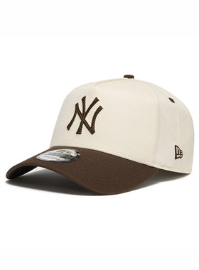 New Era纽亦华棒球帽男女弯檐帽子遮阳休闲男女香槟色 60494633