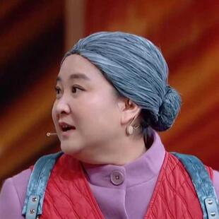 古装假发老太太假发老太婆老夫人假发套白色假发套女假发套发饰