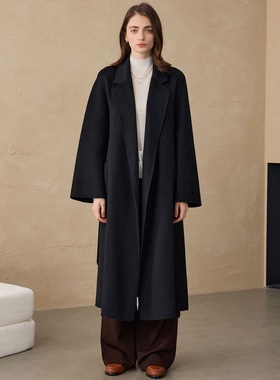 2026秋冬CEID大衣浴袍毛呢外套气质双面呢欧版女士毛呢经典大衣女