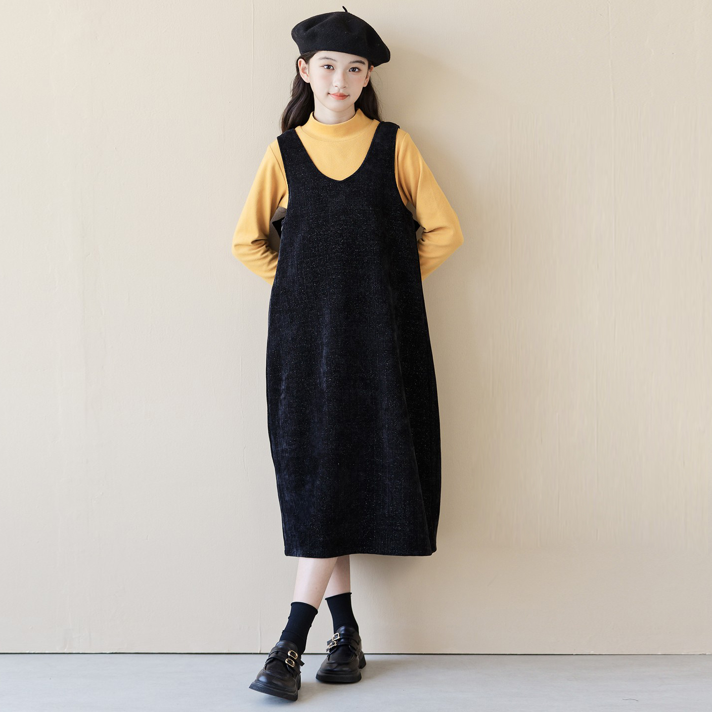 甜美公主风后背大蝴蝶结连衣裙