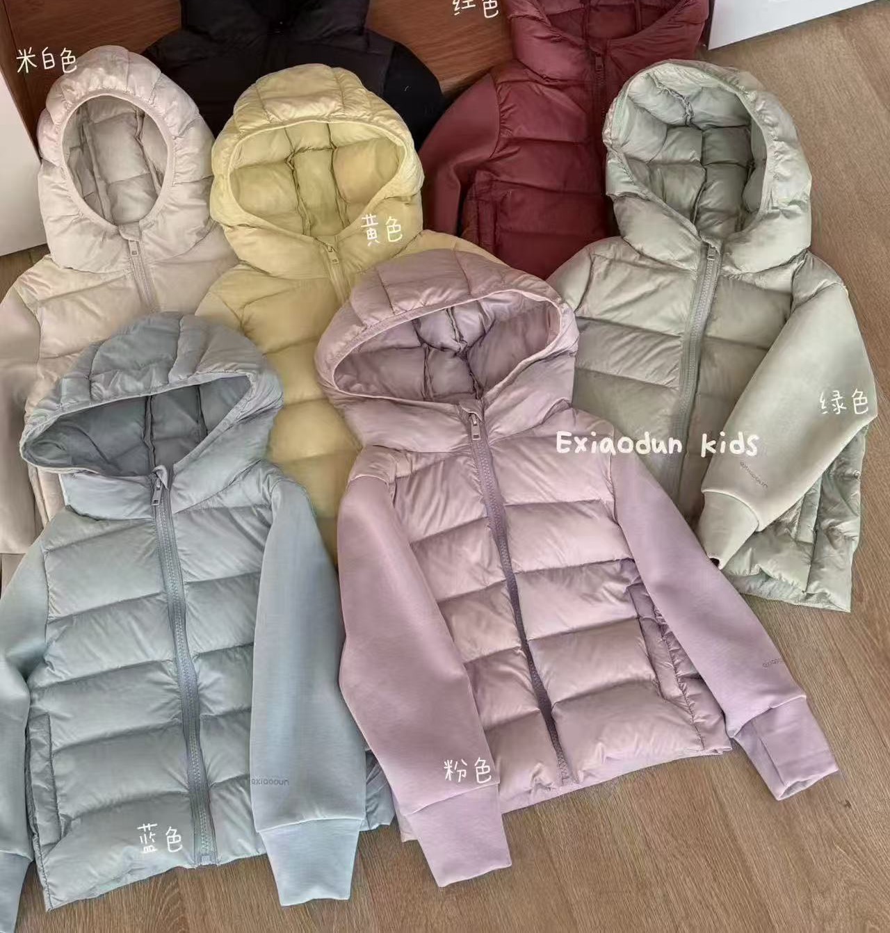2025冬季新款儿童羽绒服男童女童宽松加厚保暖连帽外套校服神器
