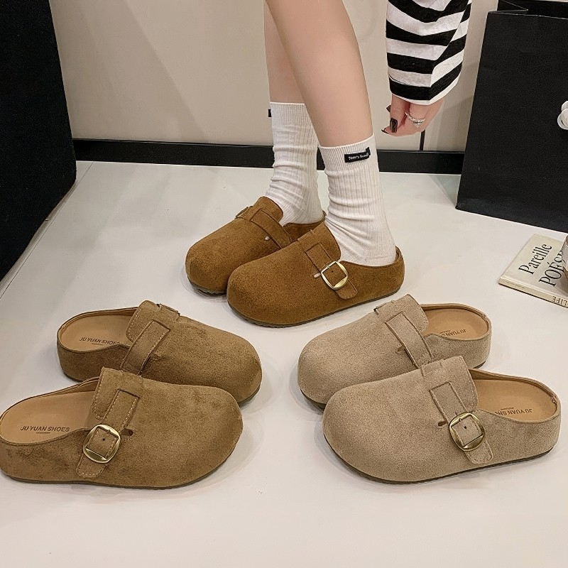 厚底勃肯拖鞋女内增高包头半拖鞋,女鞋,其他拖鞋,淘宝优惠券,粉丝福利购,淘宝优惠卷