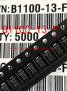 肖特基贴片二极管 B1100A DO-214AC B1100-13-F SMA 1盘5K=680元