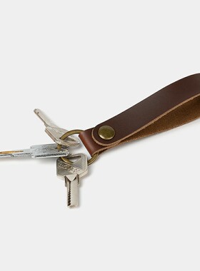 没有名字手作包疯马手工锁匙扣男腰挂创意钥匙扣女简约钥匙挂件潮