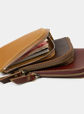 没有名字手作 驾驶证钱包卡包一体女小方包拉链钱包短款男多功能