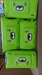 弗雷迪婴儿手口柔湿巾80抽加大加厚妇婴专用无添加180*140mm包邮