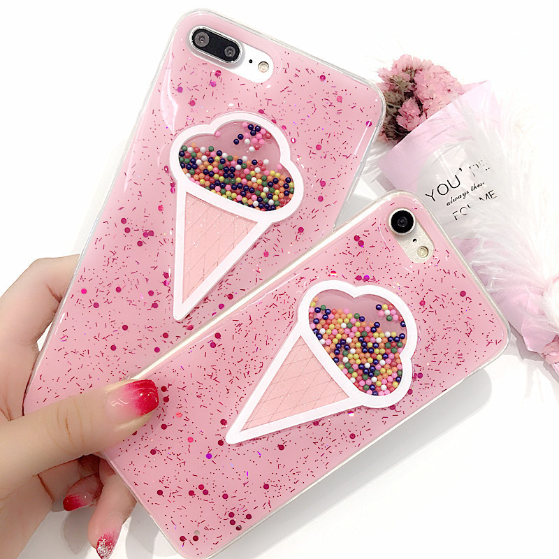立体粉色冰淇淋苹果7plus手机壳iPhone6S甜筒保护套全包女软壳|ruв категории Цифровые аксессуары, аксессуары для мобильных телефонов, телефон защитный кожух/оболочка - от Buy2taobao.com для оказания профессиональной услуги покупки агента Taobao