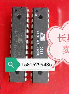 ATMEGA48V一PU Pl DlP28单片机直插芯片ATMEGA48V一Pu PI